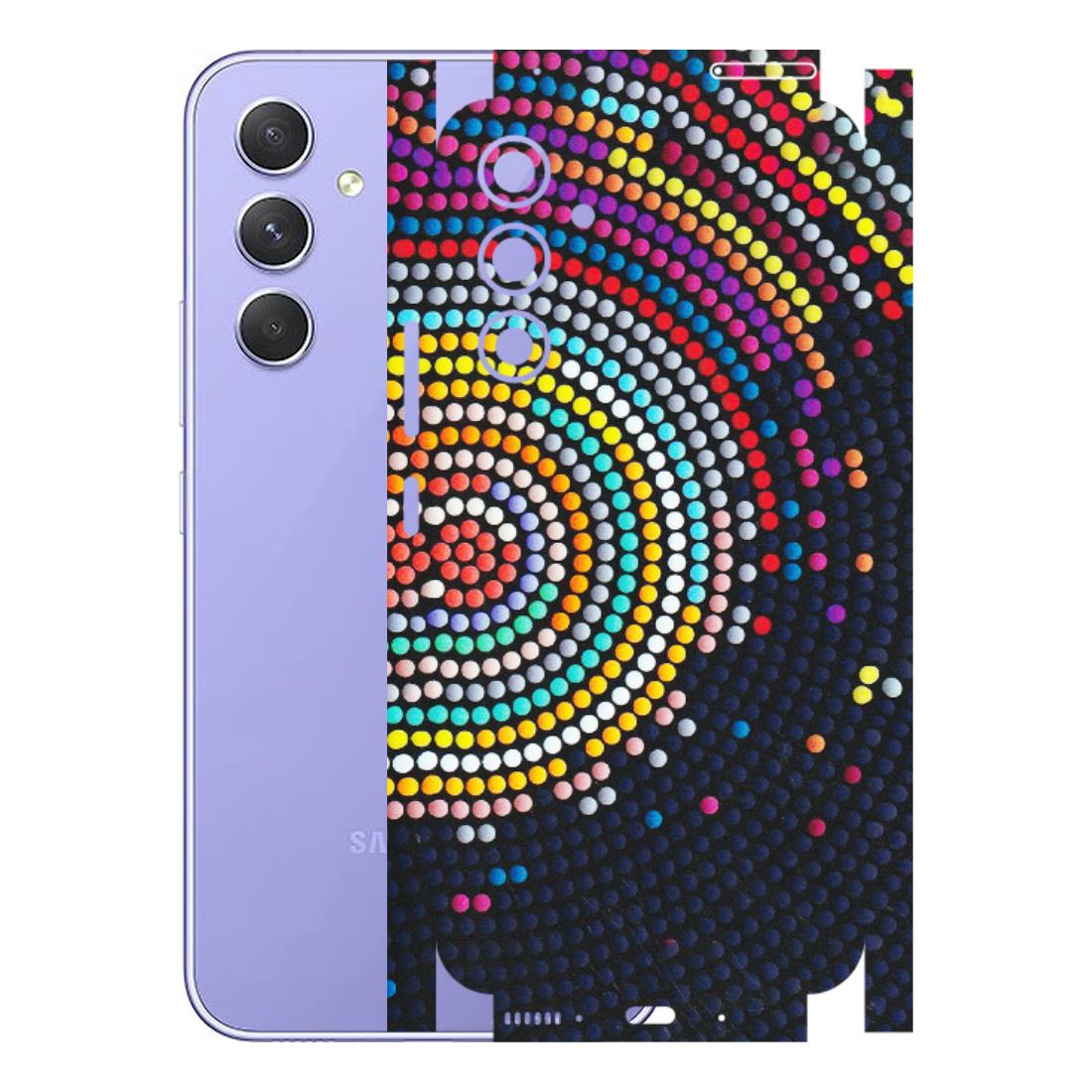 Samsung A/S Series Phone Skins (All Models) - Rainbow Dot Mandala - Matte Finish (M-97) Samsung Galaxy A54 (5G)