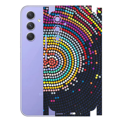 Samsung A/S Series Phone Skins (All Models) - Rainbow Dot Mandala - Matte Finish (M-97) Samsung Galaxy A54 (5G)