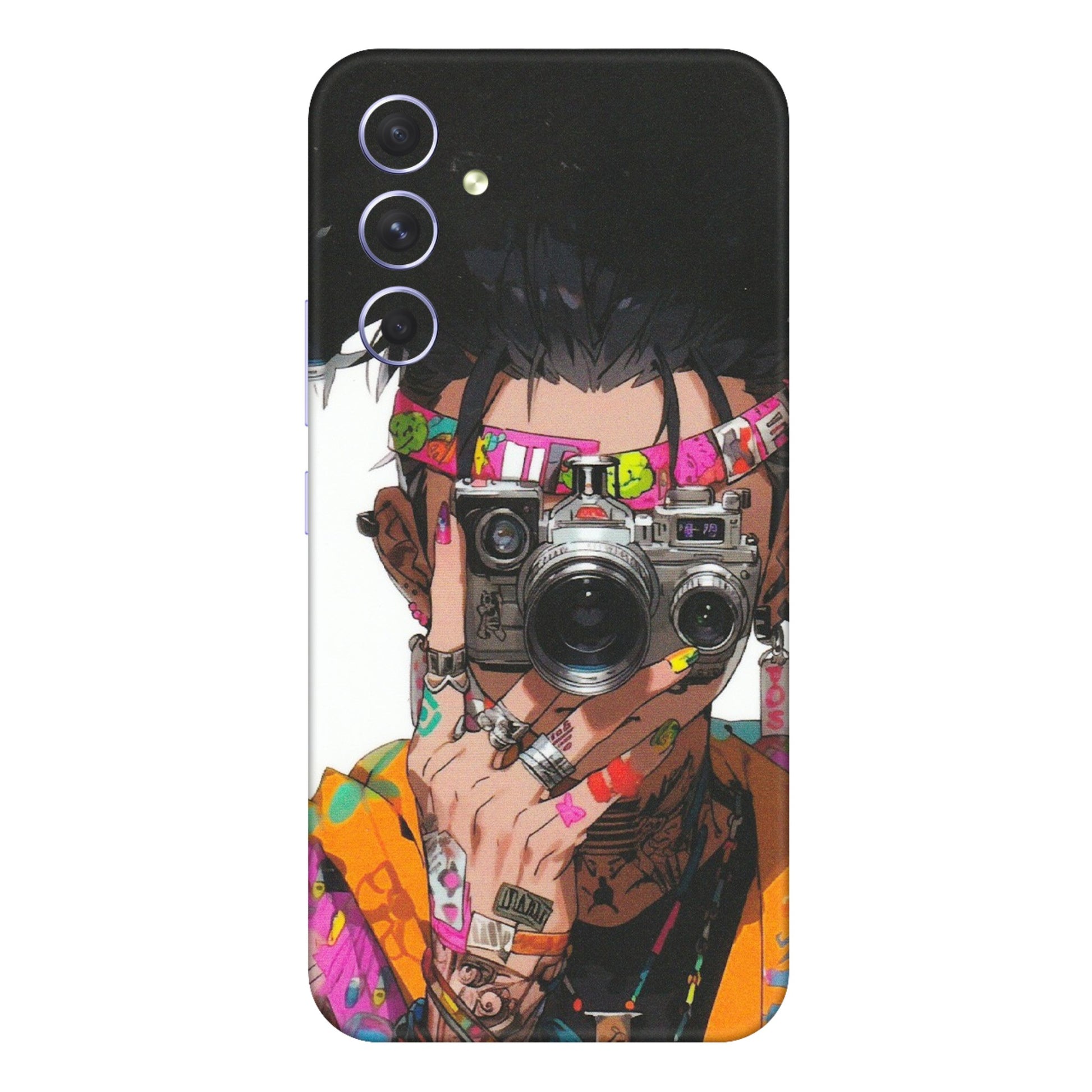 Samsung A/S Series Phone Skins (All Models) - Camera Lover Girl - Matte Finish (M-09) Samsung Galaxy A54 (5G)