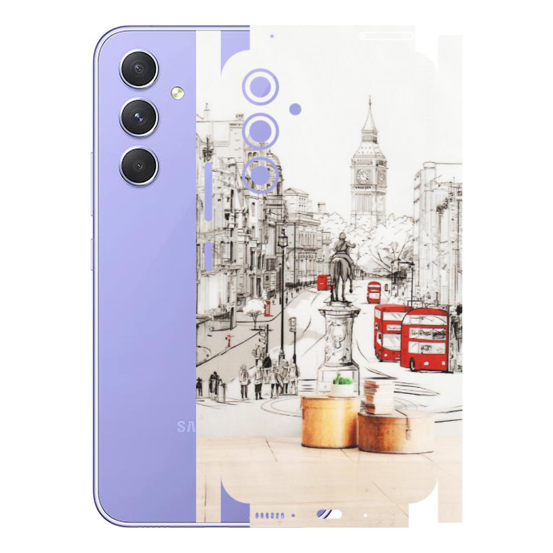 Samsung A/S Series Phone Skins (All Models) - London Street - Transparent Finish (T-02) Samsung Galaxy A54 (5G)