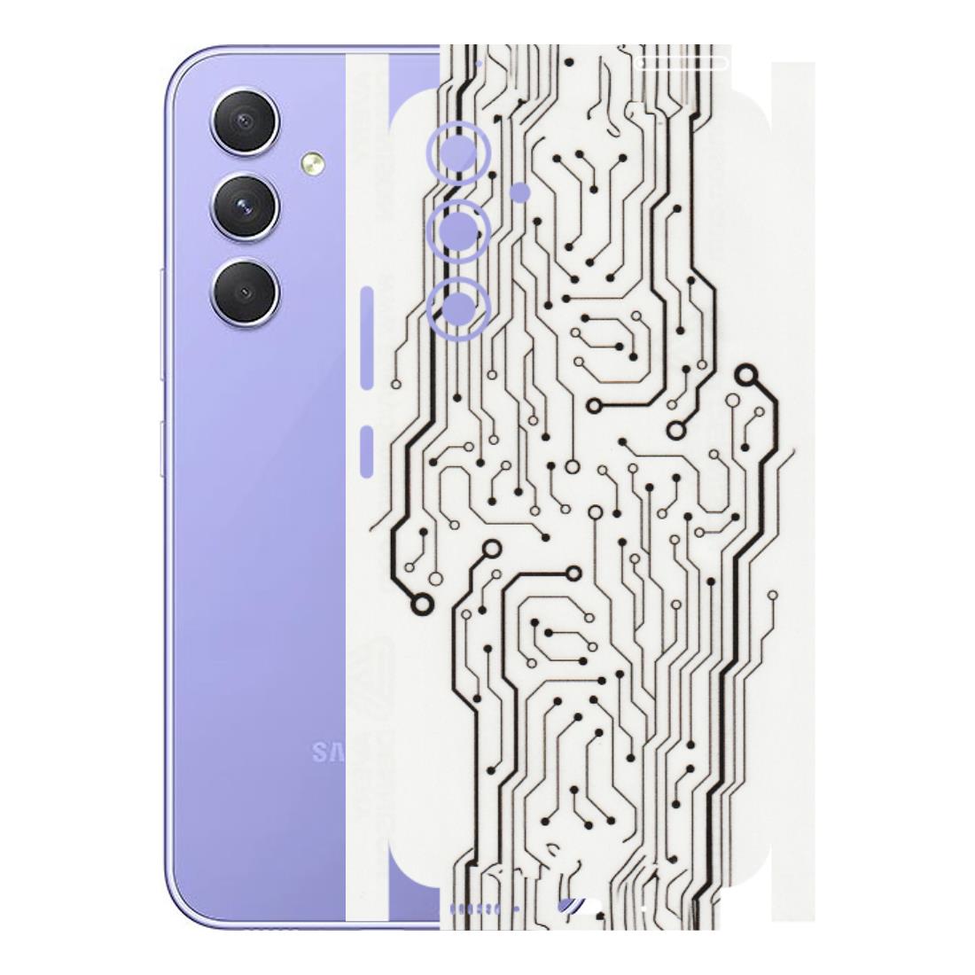 Samsung A/S Series Phone Skins (All Models) - Tech Circuits - Transparent Finish (T-03) Samsung Galaxy A54 (5G)