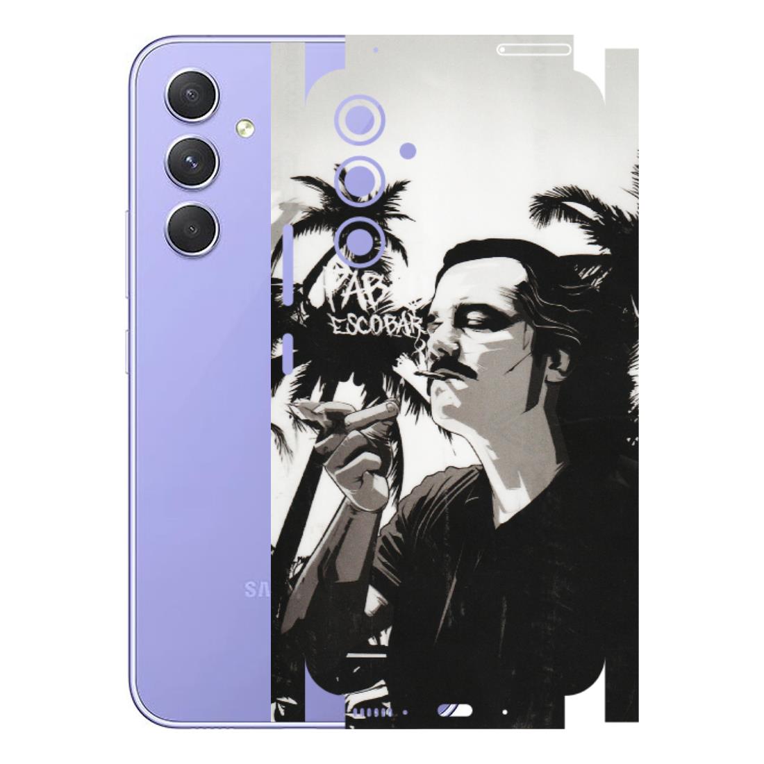 Samsung A/S Series Phone Skins (All Models) - Pab Escobar - Transparent Finish (T-05) Samsung Galaxy A54 (5G)