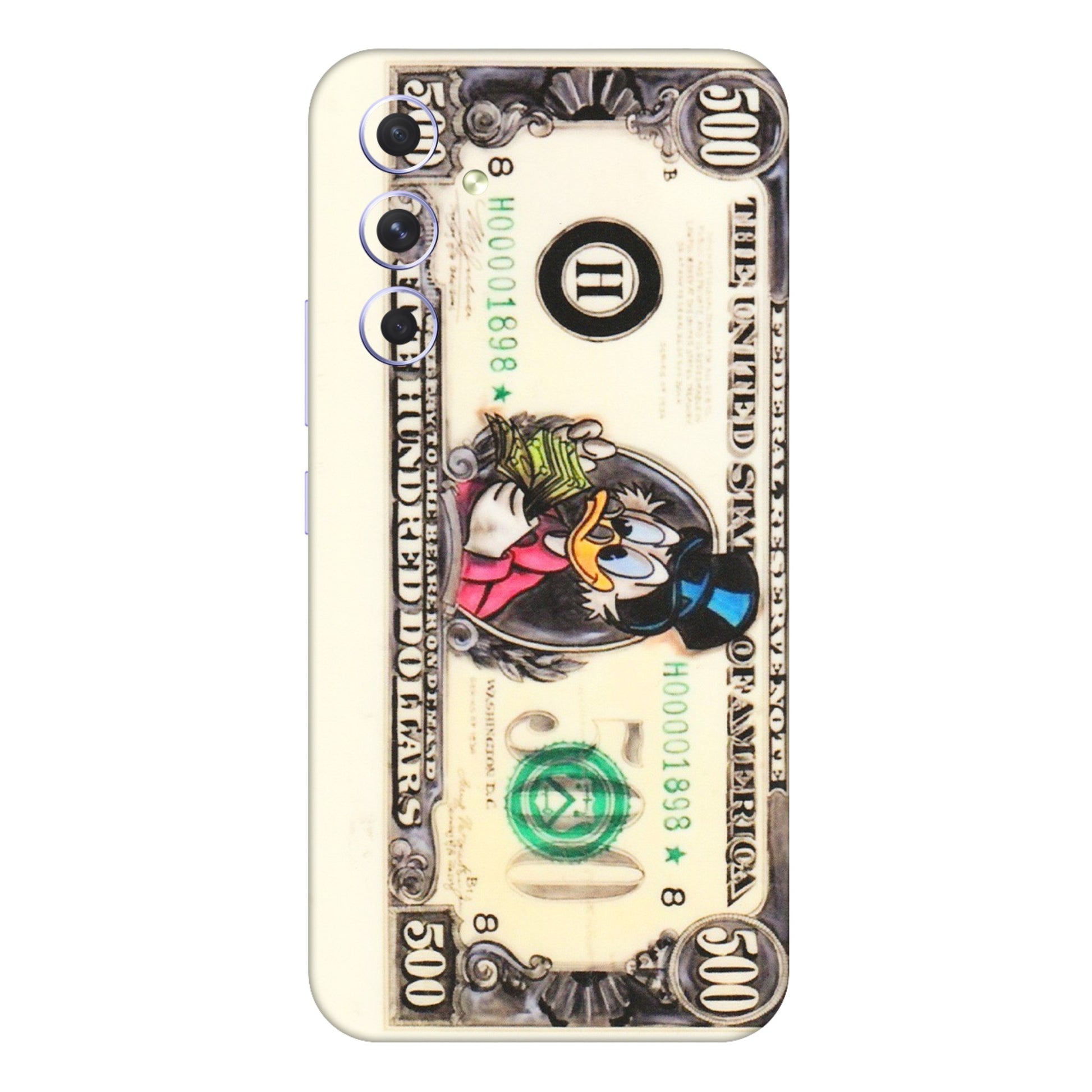 Samsung A/S Series Phone Skins (All Models) - Five Hundred Dollar Duck - Transparent Finish (T-15) Samsung Galaxy A54 (5G)