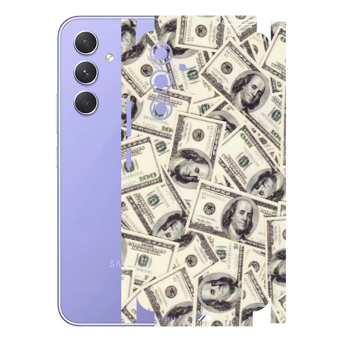 Samsung A/S Series Phone Skins (All Models) - Dollar Lover - Transparent Finish (T-17) Samsung Galaxy A54 (5G)