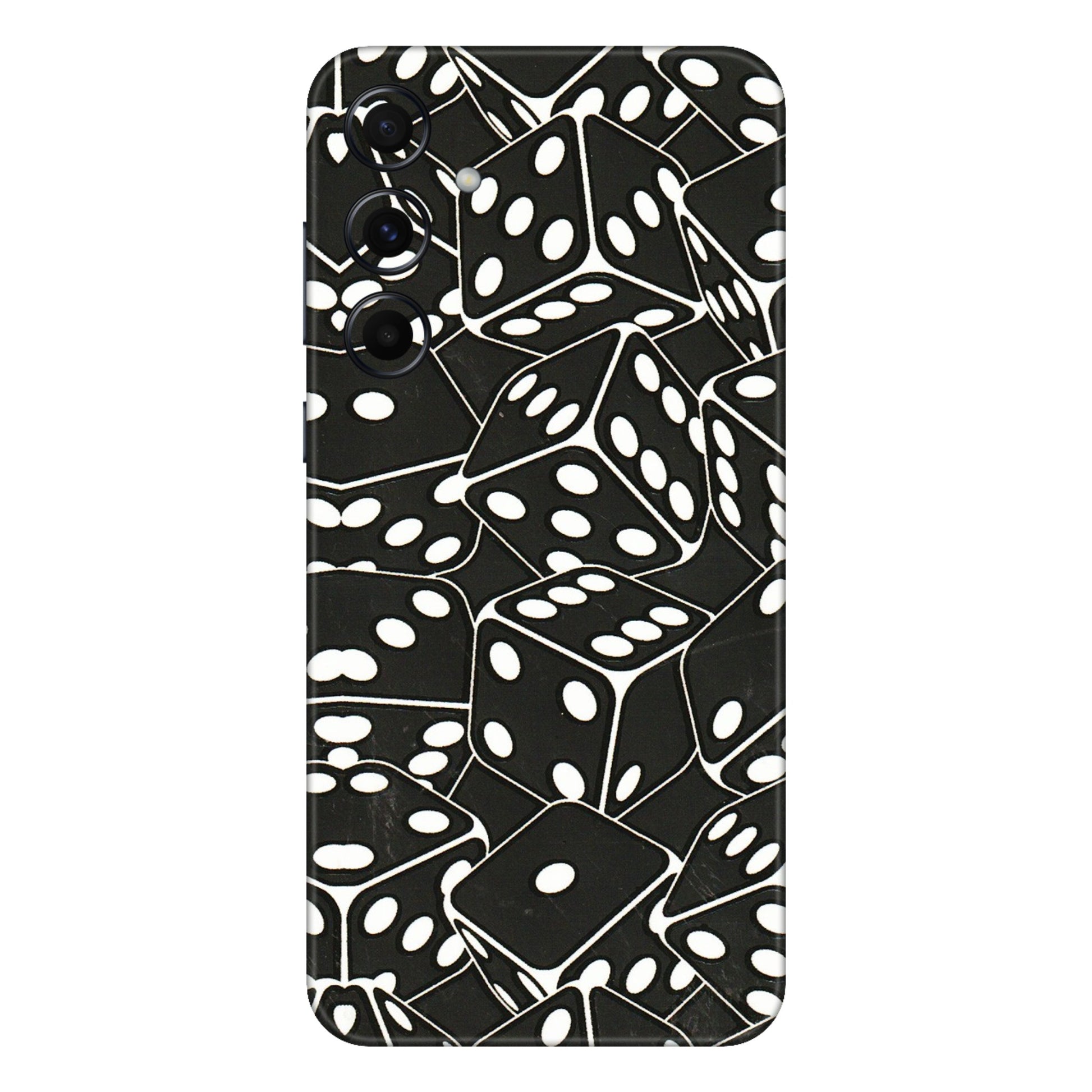 Samsung A/S Series Phone Skins (All Models) - Big Black Dices - 3D Embossed Finish (L-106) Samsung Galaxy A55 (5G)