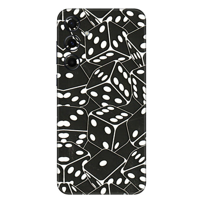Samsung A/S Series Phone Skins (All Models) - Big Black Dices - 3D Embossed Finish (L-106) Samsung Galaxy A55 (5G)