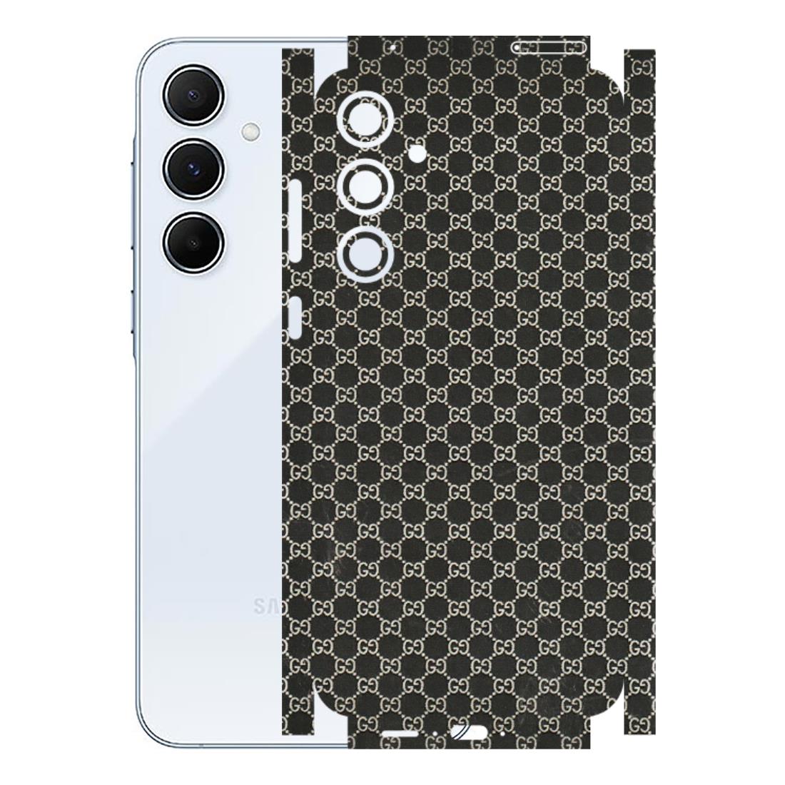 Samsung A/S Series Phone Skins (All Models) - Black G Print - 3D Embossed Finish (L-109) Samsung Galaxy A55 (5G)