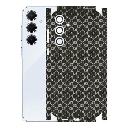 Samsung A/S Series Phone Skins (All Models) - Black G Print - 3D Embossed Finish (L-109) Samsung Galaxy A55 (5G)