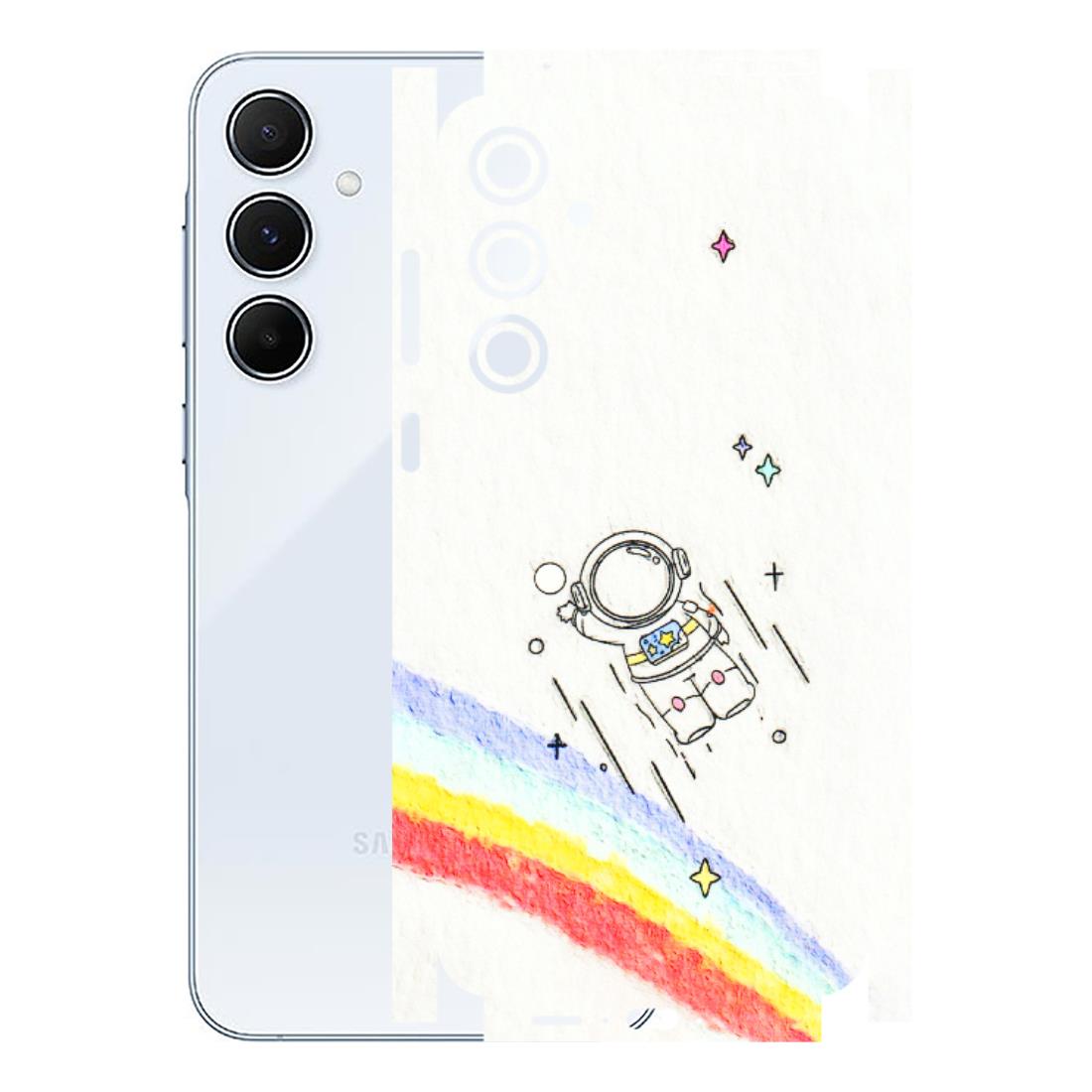 Samsung A/S Series Phone Skins (All Models) - Milkyway Astronaut - 3D Embossed Finish (L-110) Samsung Galaxy A55 (5G)