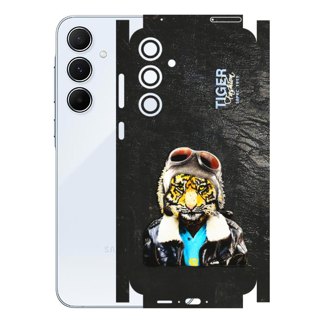Samsung A/S Series Phone Skins (All Models) - Rider Tiger - 3D Embossed Finish (L-113) Samsung Galaxy A55 (5G)
