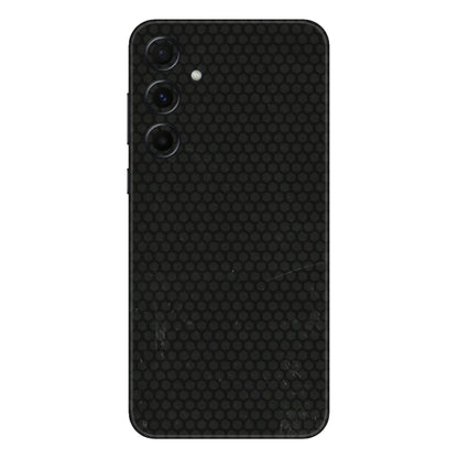 Samsung A/S Series Phone Skins (All Models) - Black honeycomb - 3D Embossed Finish (L-114) Samsung Galaxy A55 (5G)