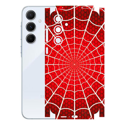 Samsung A/S Series Phone Skins (All Models) - Classic Spidey Web - 3D Embossed Finish (L-115) Samsung Galaxy A55 (5G)