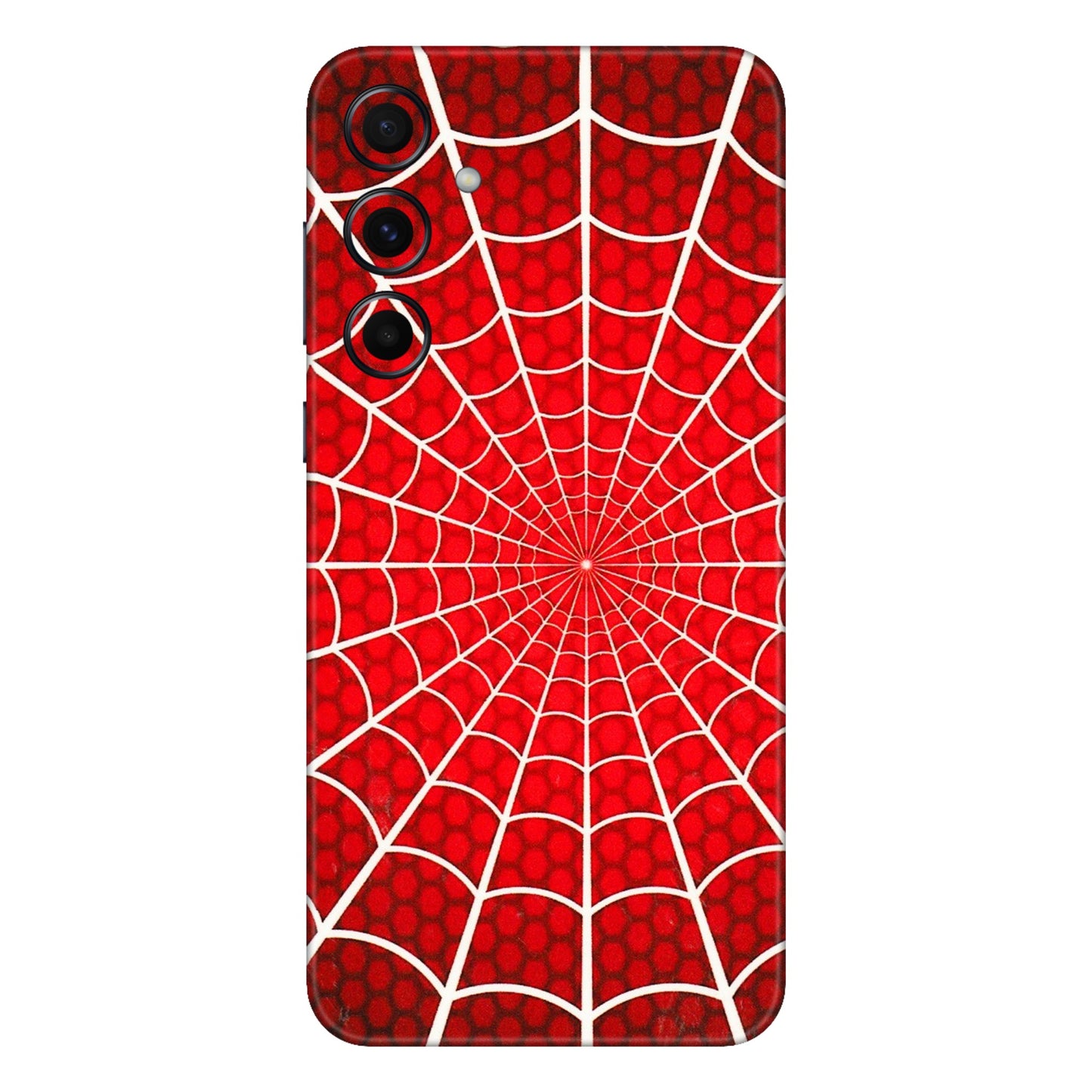 Samsung A/S Series Phone Skins (All Models) - Classic Spidey Web - 3D Embossed Finish (L-115) Samsung Galaxy A55 (5G)