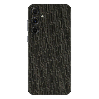 Samsung A/S Series Phone Skins (All Models) - Black Abstract Pattern - 3D Embossed Finish (L-117) Samsung Galaxy A55 (5G)