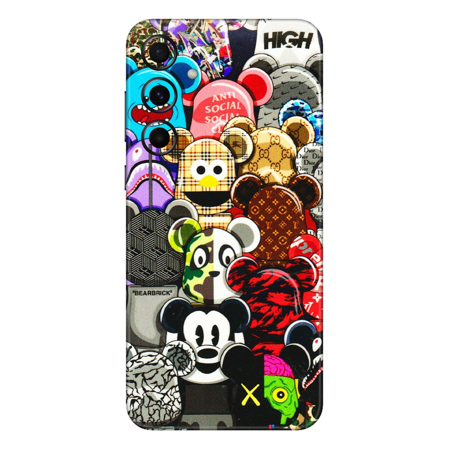Samsung A/S Series Phone Skins (All Models) - More Mickey Mouses - 3D Embossed Finish (L-118) Samsung Galaxy A55 (5G)