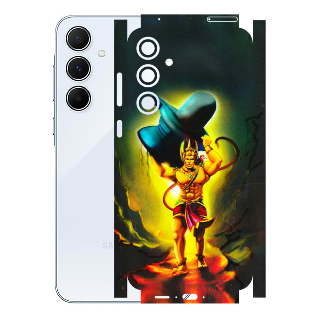 Samsung A/S Series Phone Skins (All Models) - Hanuman Ji - 3D Embossed Finish (L-128) Samsung Galaxy A55 (5G)