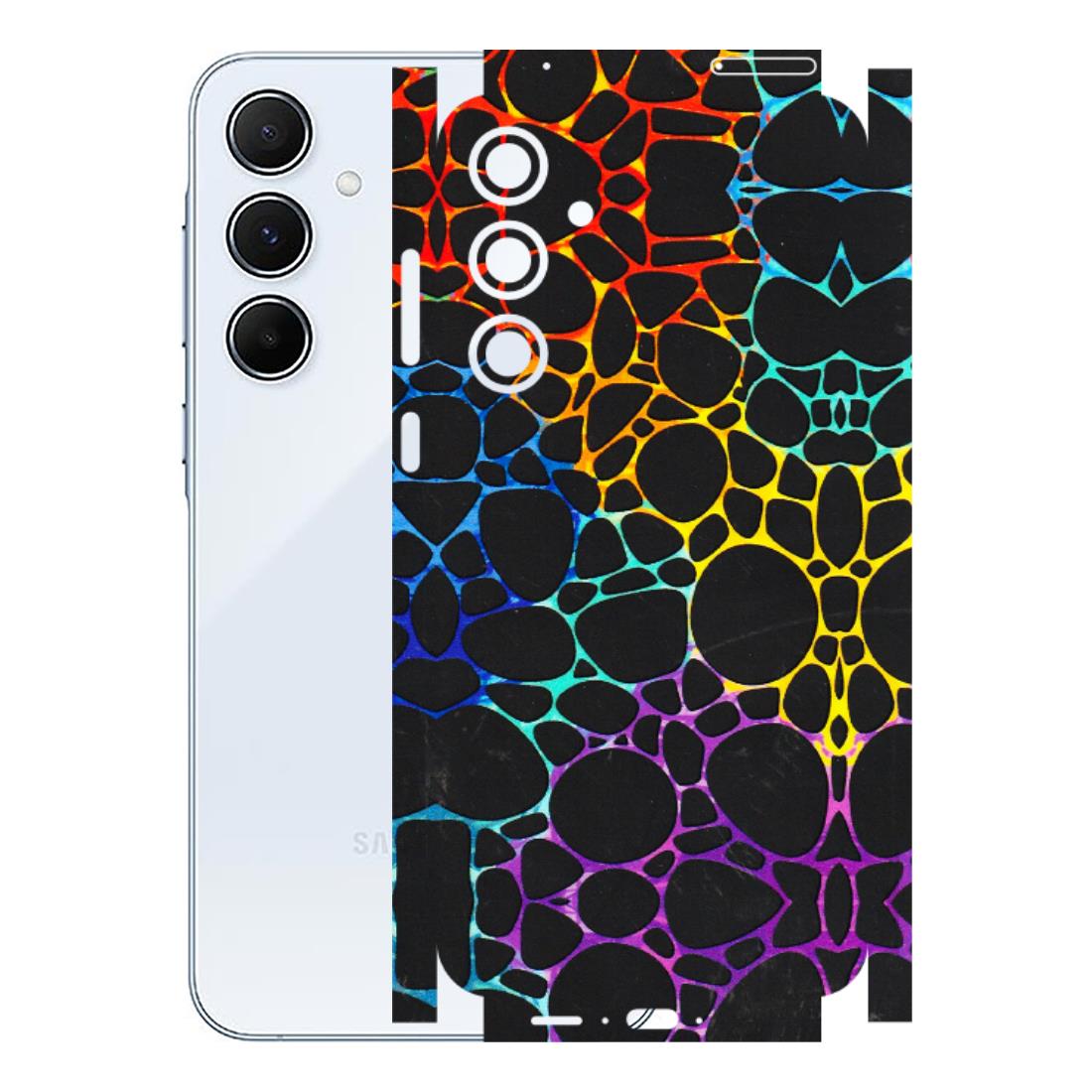 Samsung A/S Series Phone Skins (All Models) - Abstract Art MultiColour - 3D Embossed Finish (L-133) Samsung Galaxy A55 (5G)