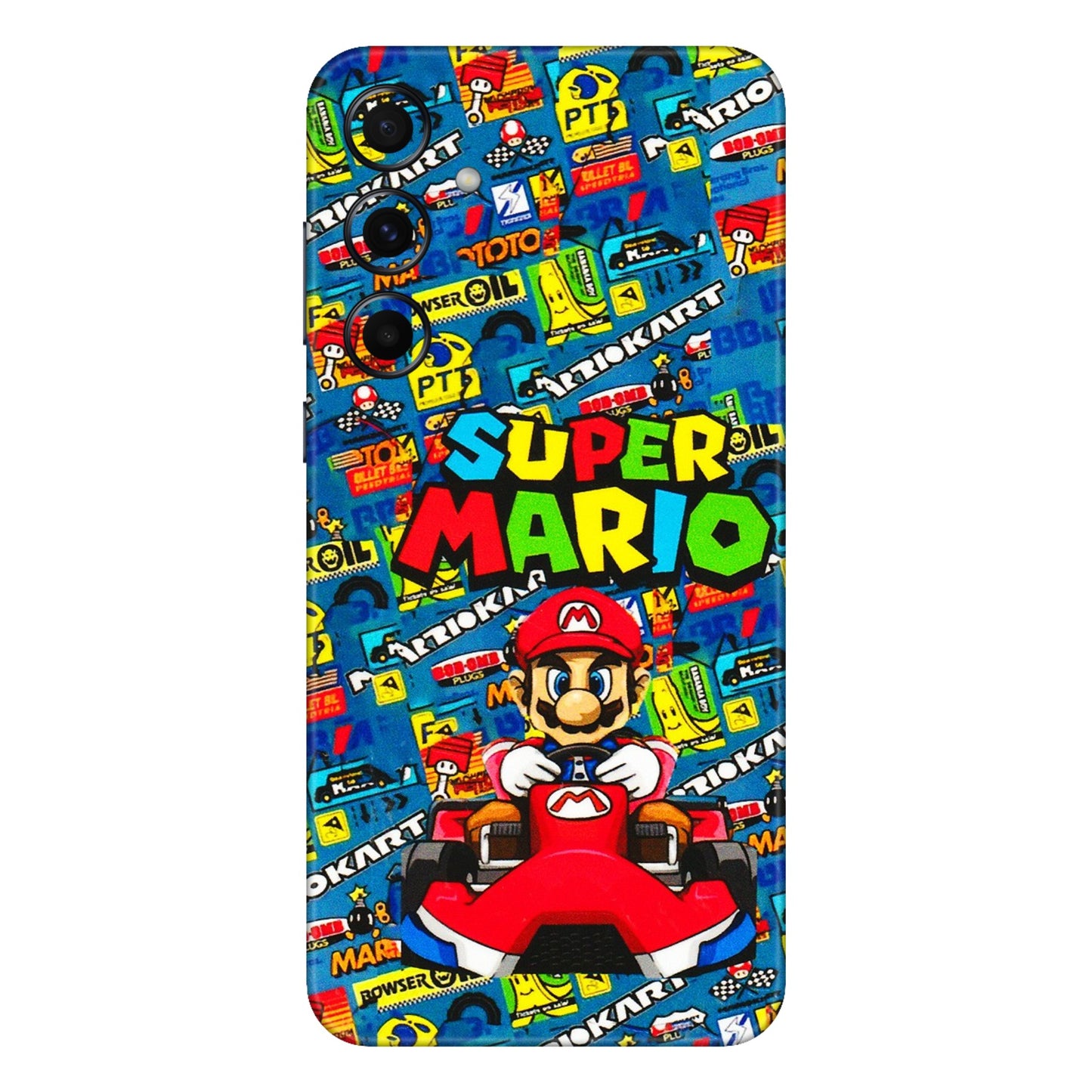 Samsung A/S Series Phone Skins (All Models) - Super Mario Kart - 3D Embossed Finish (L-140) Samsung Galaxy A55 (5G)