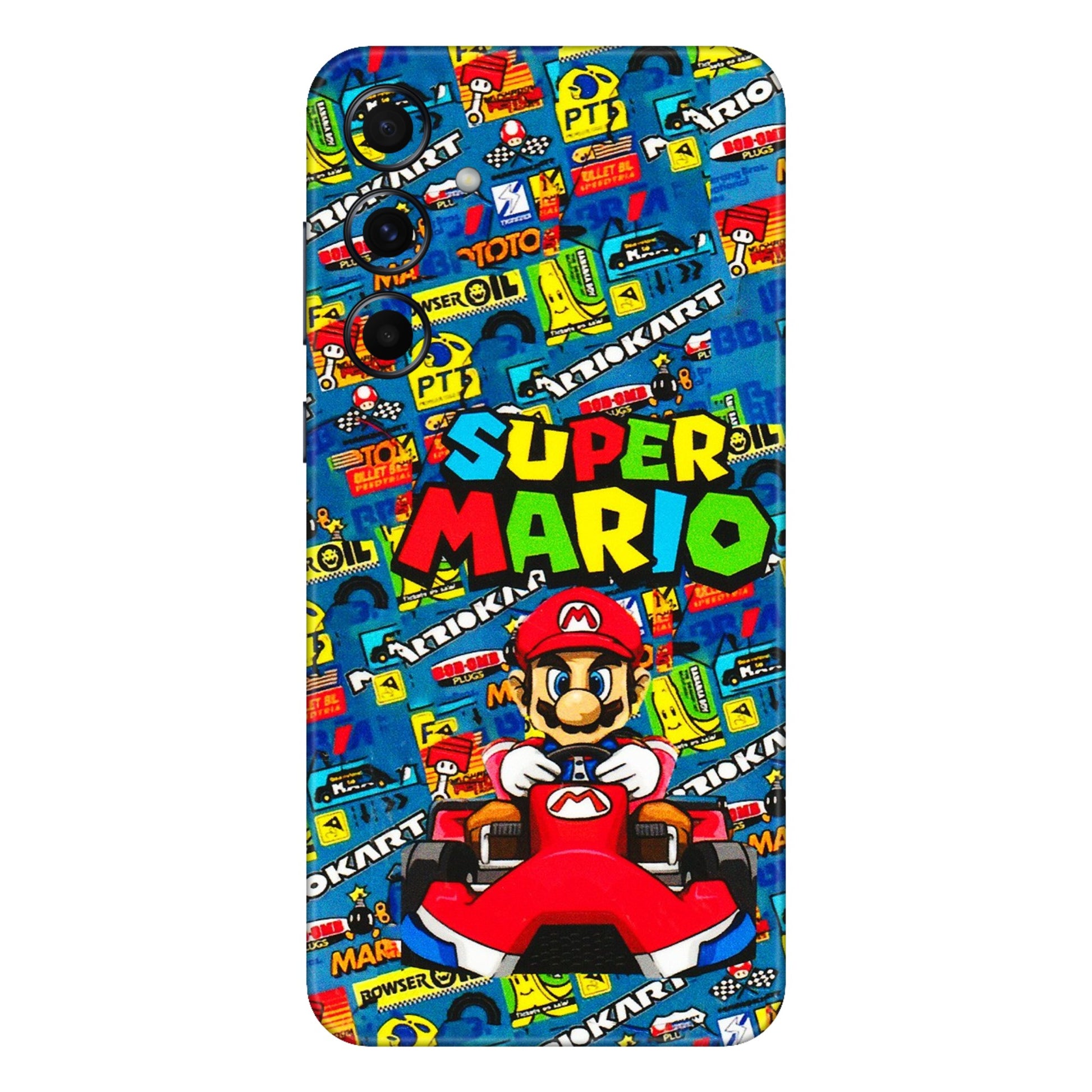 Samsung A/S Series Phone Skins (All Models) - Super Mario Kart - 3D Embossed Finish (L-140) Samsung Galaxy A55 (5G)