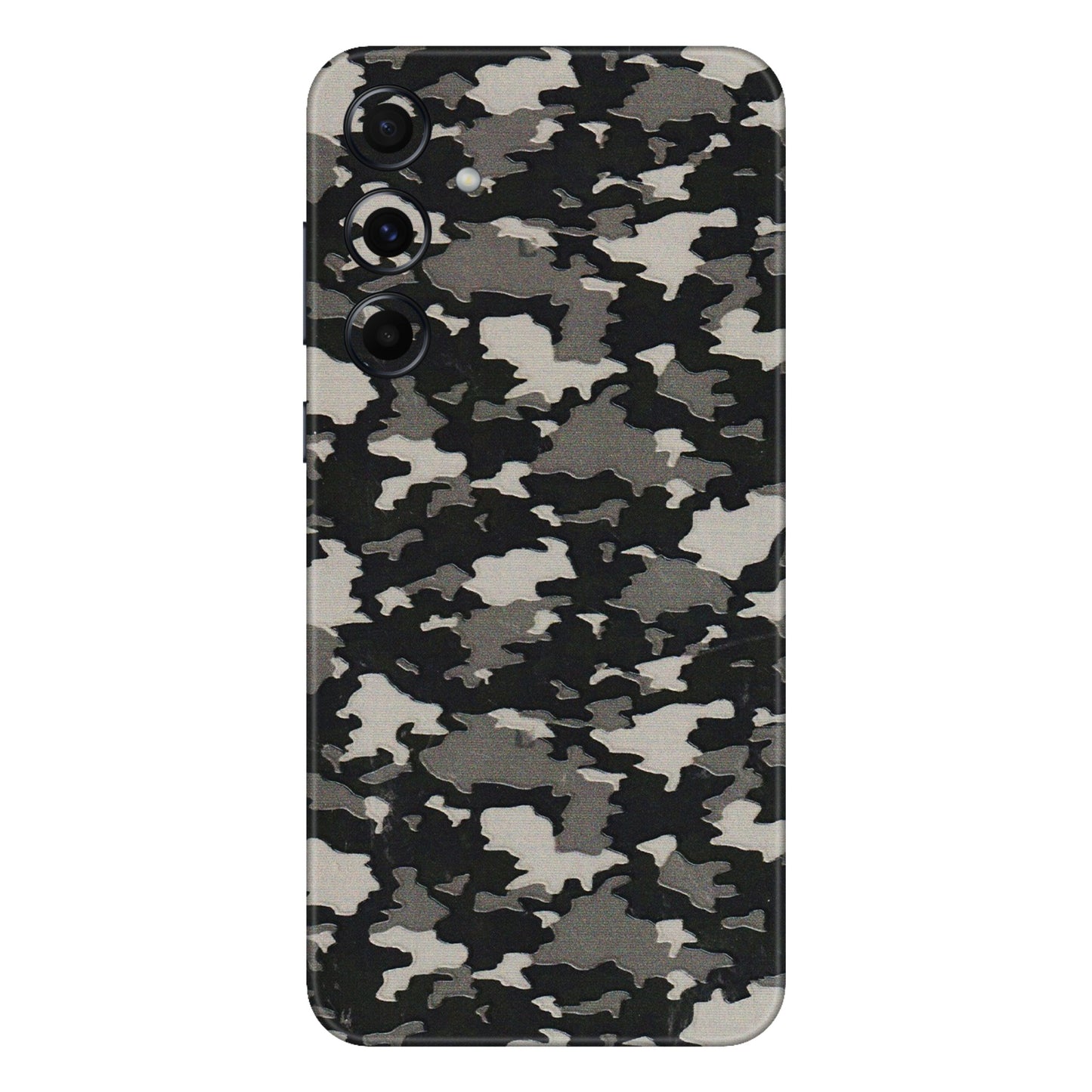 Samsung A/S Series Phone Skins (All Models) - Black/Grey Camoflaunge - 3D Embossed Finish (L-142) Samsung Galaxy A55 (5G)