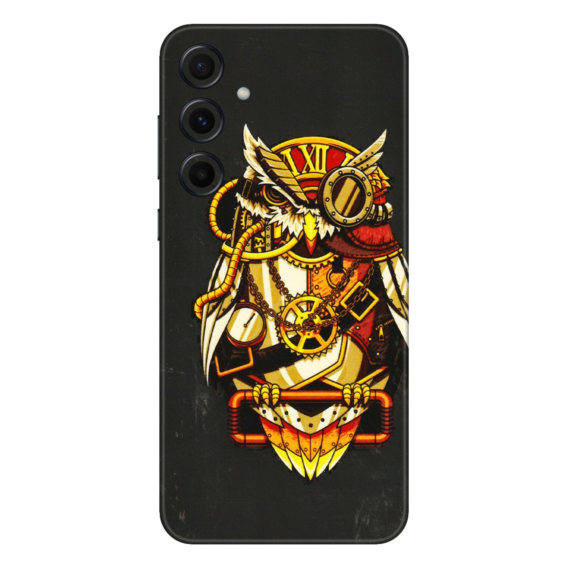 Samsung A/S Series Phone Skins (All Models) - Classy Smart Owl - 3D Embossed Finish (L-144) Samsung Galaxy A55 (5G)