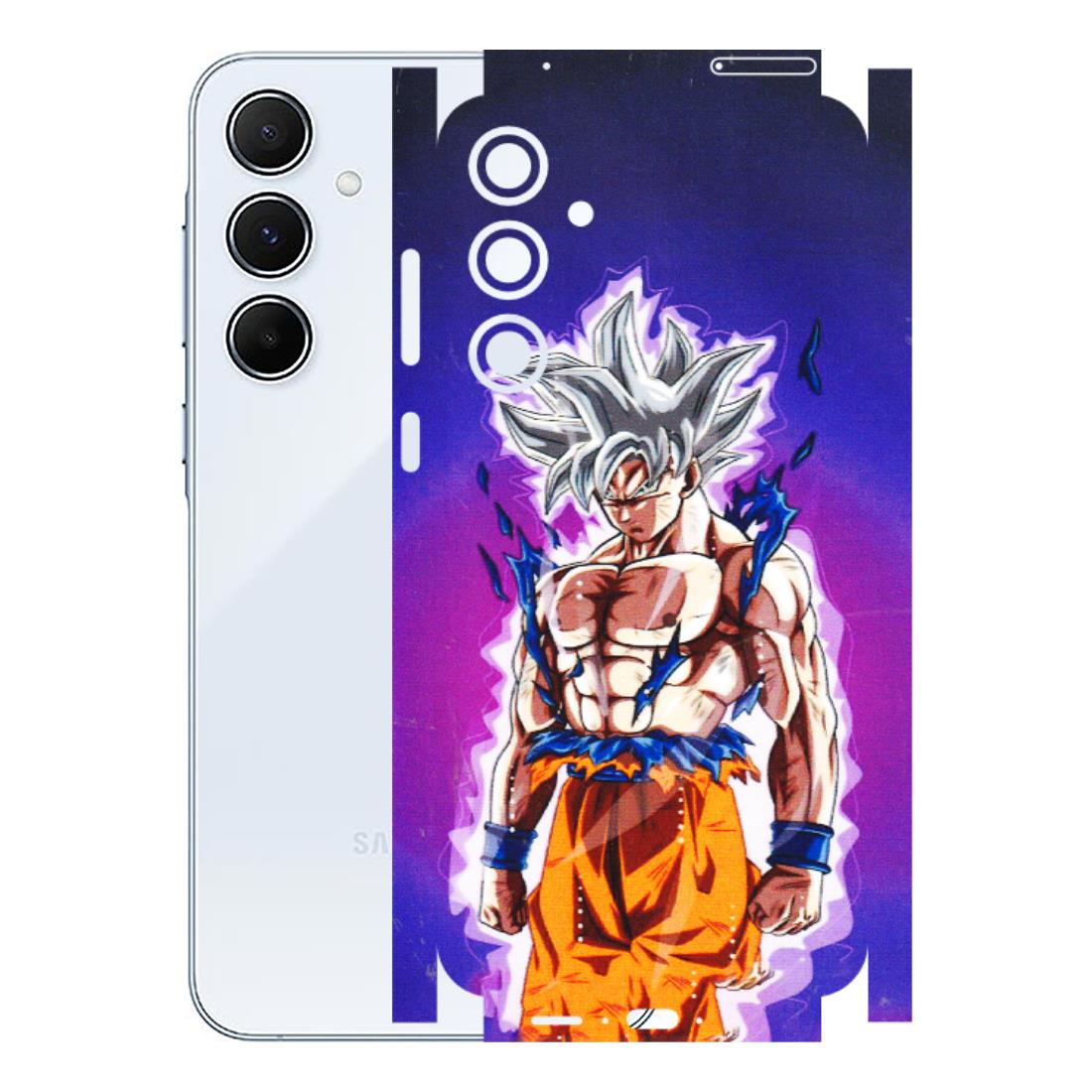 Samsung A/S Series Phone Skins (All Models) - Goku Purple Anime - 3D Embossed Finish (L-147) Samsung Galaxy A55 (5G)