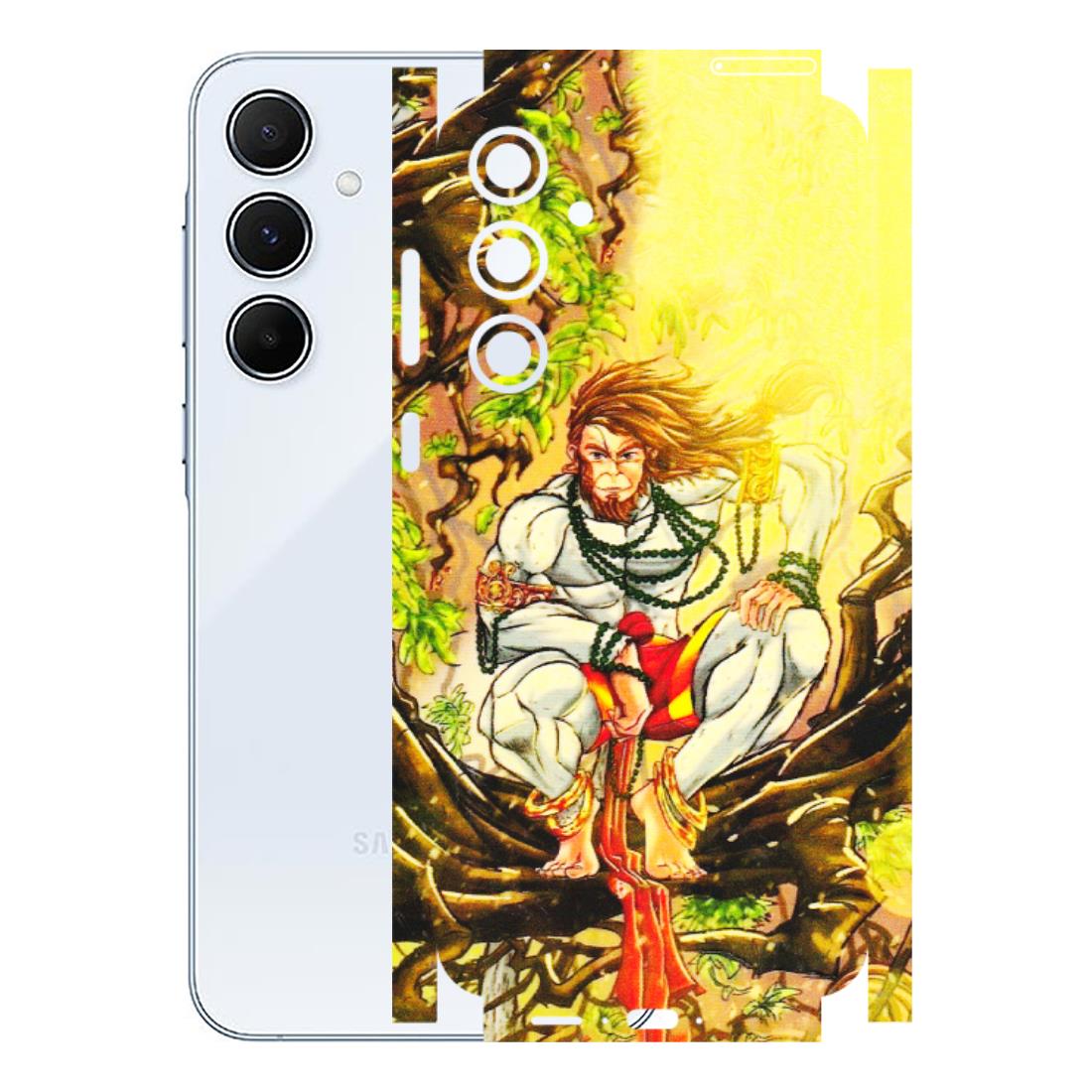 Samsung A/S Series Phone Skins (All Models) - Lord Hanuman - 3D Embossed Finish (L-152) Samsung Galaxy A55 (5G)