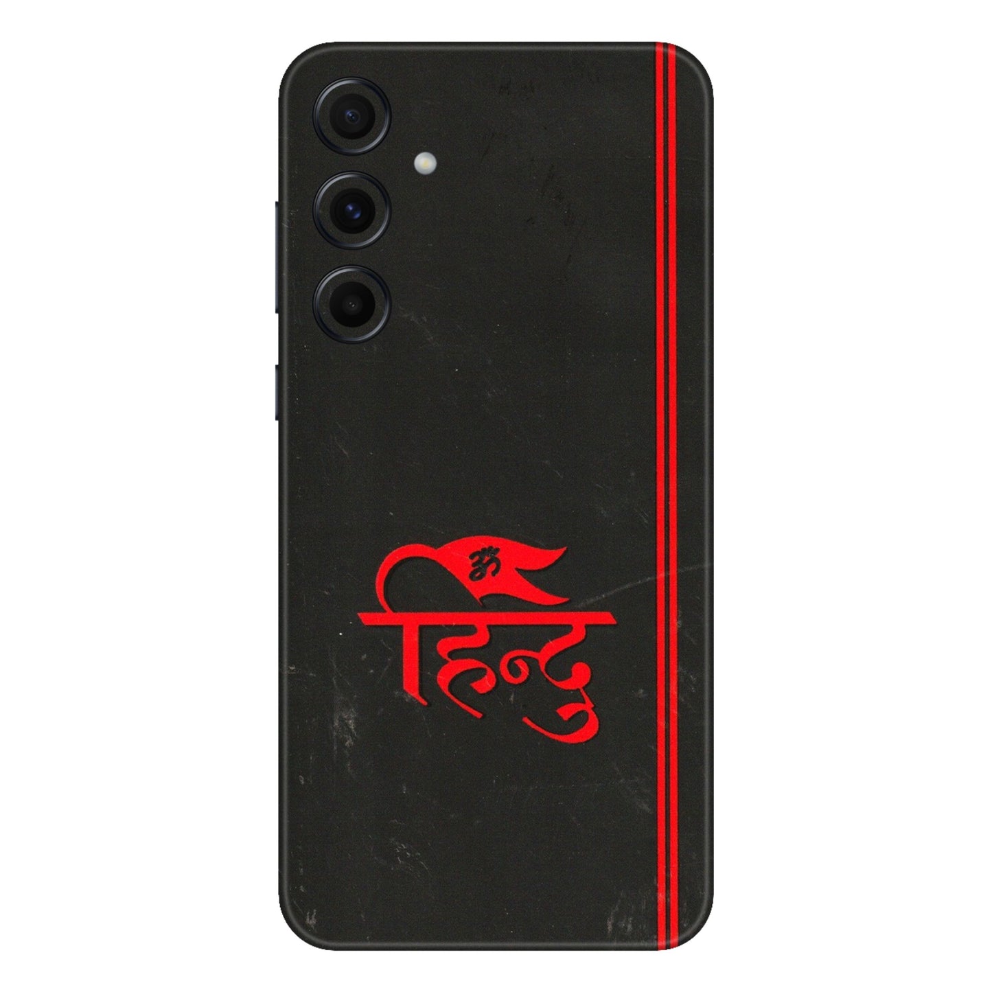 Samsung A/S Series Phone Skins (All Models) - Hindu Black - 3D Embossed Finish (L-153) Samsung Galaxy A55 (5G)