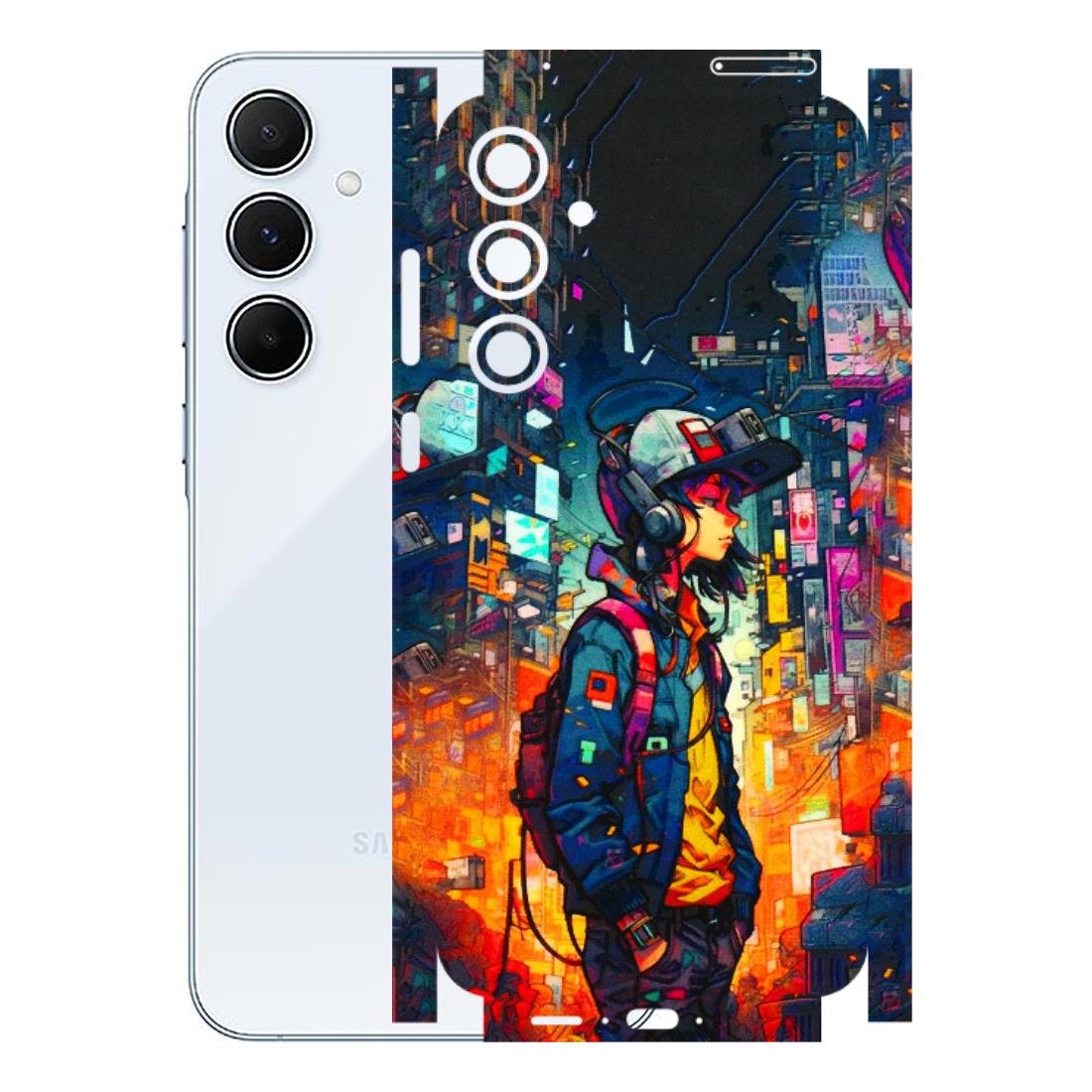 Samsung A/S Series Phone Skins (All Models) - Street Anime Guy - 3D Embossed Finish (L-158) Samsung Galaxy A55 (5G)