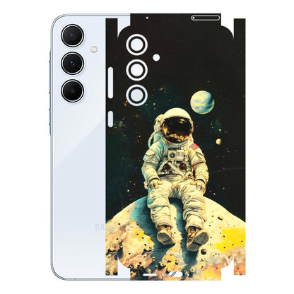 Samsung A/S Series Phone Skins (All Models) - Astronaut in Space - 3D Embossed Finish (L-16) Samsung Galaxy A55 (5G)
