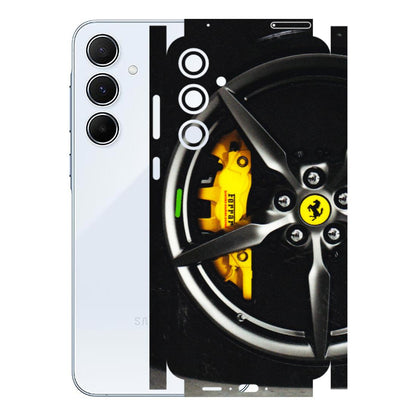 Samsung A/S Series Phone Skins (All Models) - Ferrari Wheel Alloy - 3D Embossed Finish (L-173) Samsung Galaxy A55 (5G)