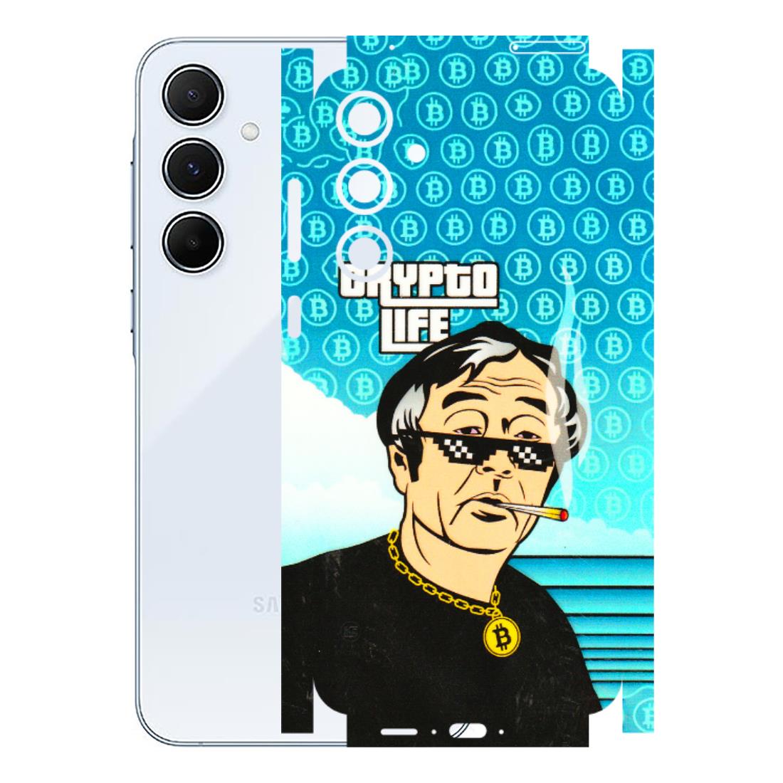 Samsung A/S Series Phone Skins (All Models) - Crypto Thug Life - 3D Embossed Finish (L-179) Samsung Galaxy A55 (5G)