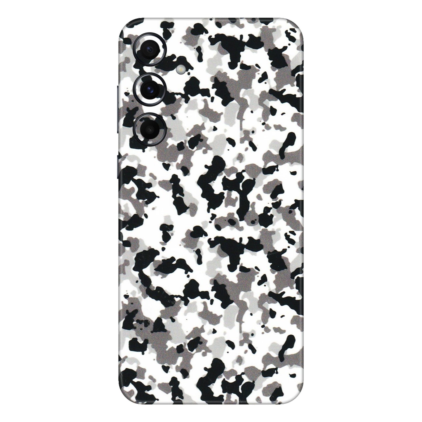 Samsung A/S Series Phone Skins (All Models) - White Black Camouflage - 3D Embossed Finish (L-18) Samsung Galaxy A55 (5G)
