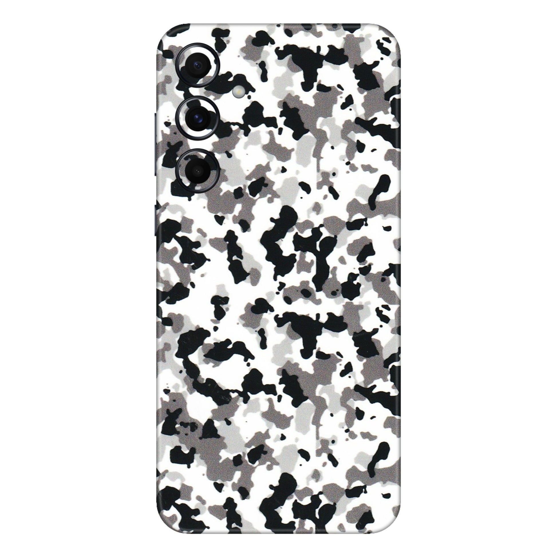 Samsung A/S Series Phone Skins (All Models) - White Black Camouflage - 3D Embossed Finish (L-18) Samsung Galaxy A55 (5G)