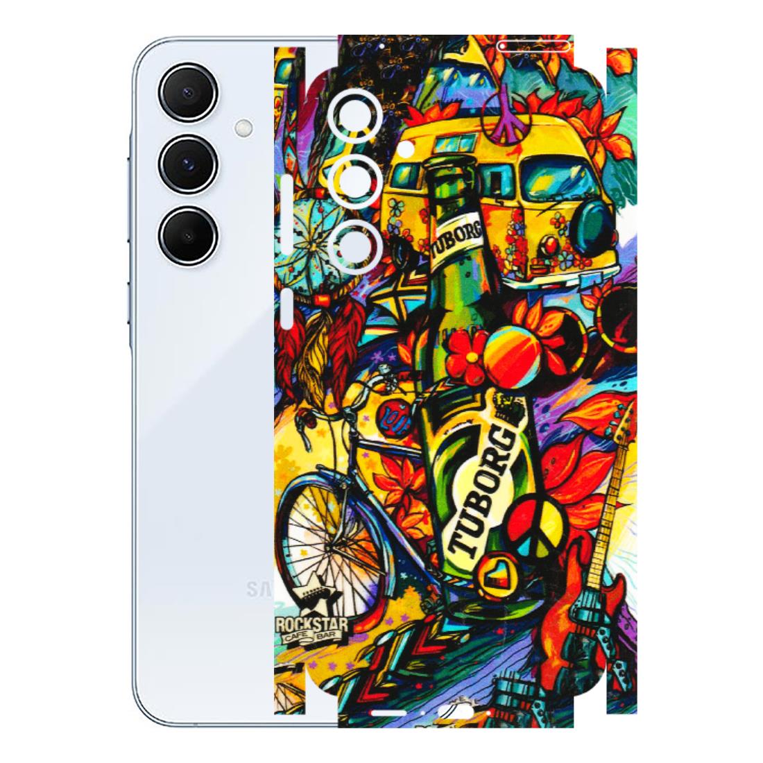 Samsung A/S Series Phone Skins (All Models) - Cool Beer Bottle - 3D Embossed Finish (L-193) Samsung Galaxy A55 (5G)