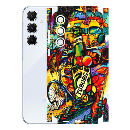 Samsung A/S Series Phone Skins (All Models) - Cool Beer Bottle - 3D Embossed Finish (L-193) Samsung Galaxy A55 (5G)