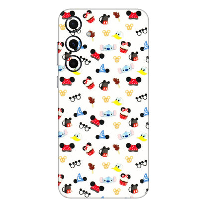 Samsung A/S Series Phone Skins (All Models) - Minnie Mouse & Donald Doodles s - 3D Embossed Finish (L-194) Samsung Galaxy A55 (5G)