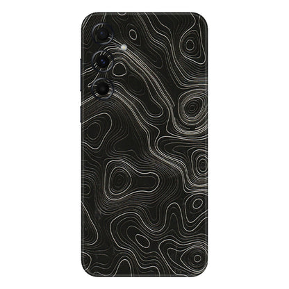 Samsung A/S Series Phone Skins (All Models) - Black Swirl - 3D Embossed Finish (L-196) Samsung Galaxy A55 (5G)