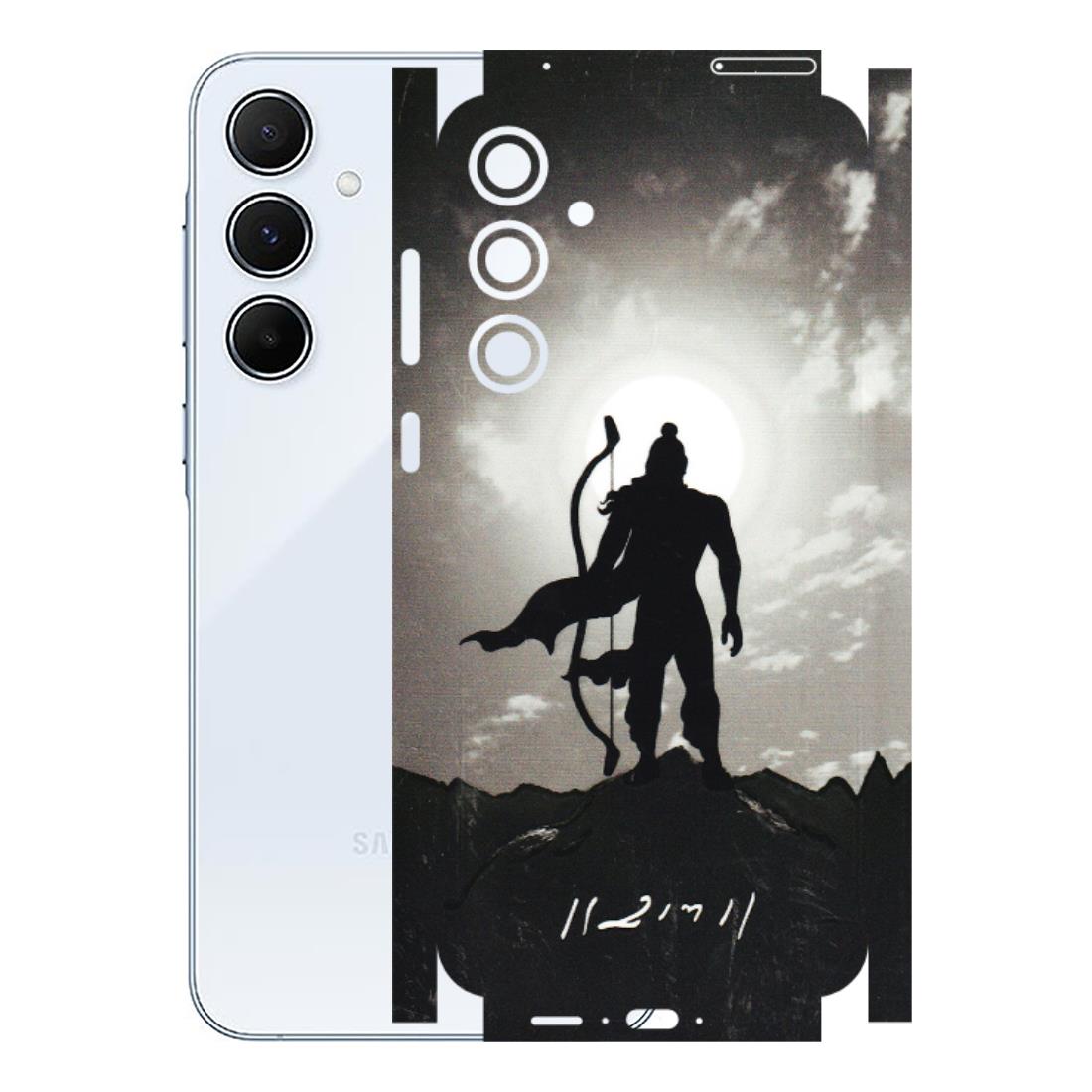 Samsung A/S Series Phone Skins (All Models) - Jai Siya Ram - 3D Embossed Finish (L-200) Samsung Galaxy A55 (5G)