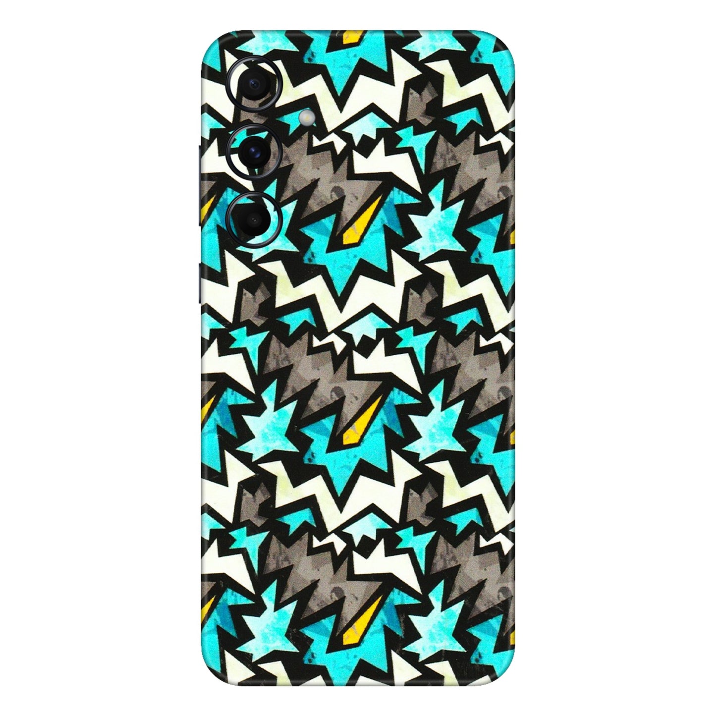 Samsung A/S Series Phone Skins (All Models) - Funky Zig Zag - 3D Embossed Finish (L-223) Samsung Galaxy A55 (5G)
