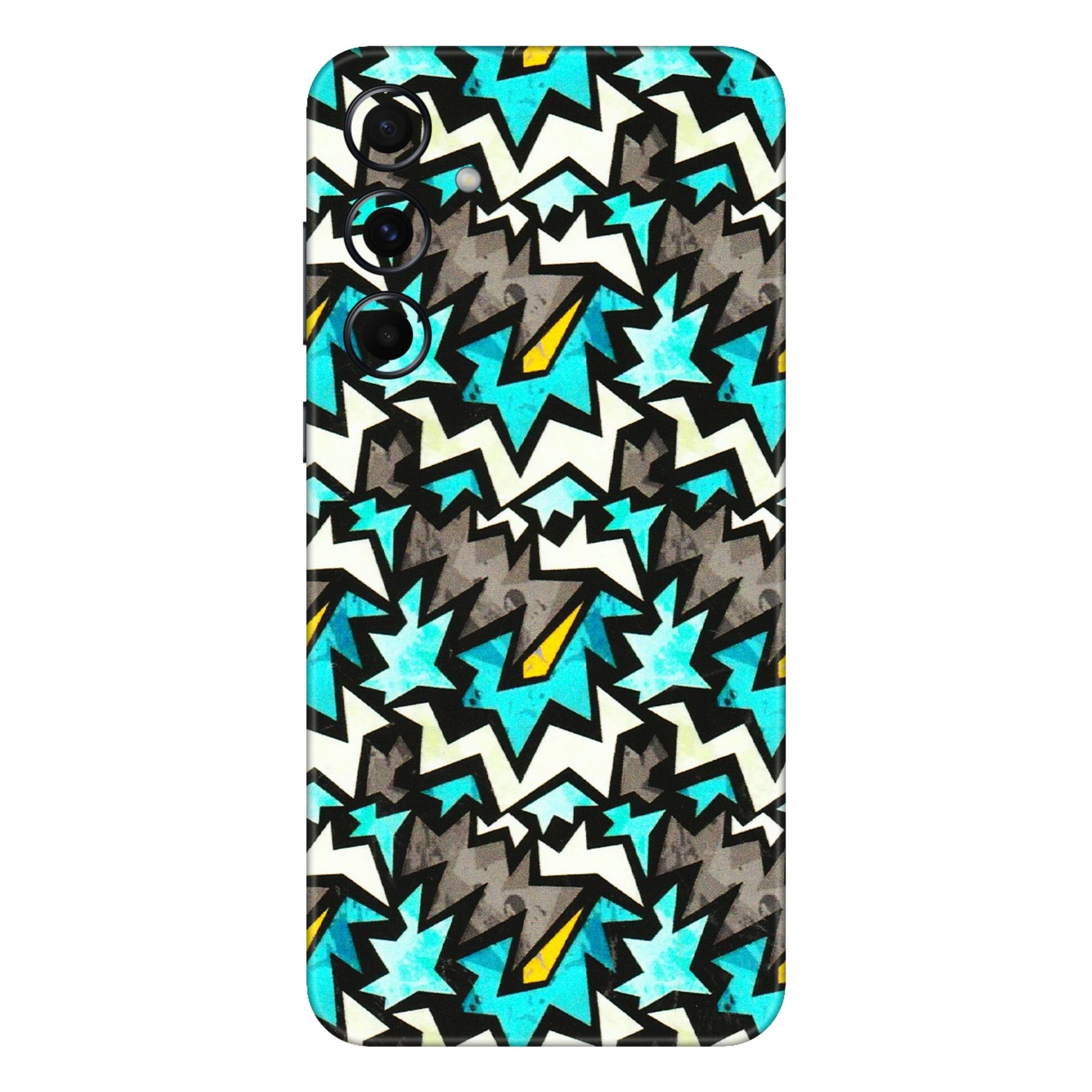 Samsung A/S Series Phone Skins (All Models) - Funky Zig Zag - 3D Embossed Finish (L-223) Samsung Galaxy A55 (5G)