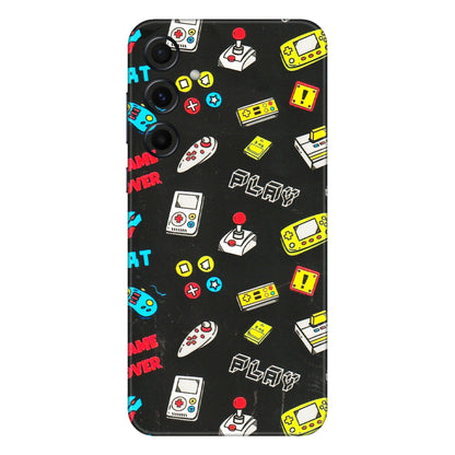 Samsung A/S Series Phone Skins (All Models) - Gaming Doodles - 3D Embossed Finish (L-224) Samsung Galaxy A55 (5G)