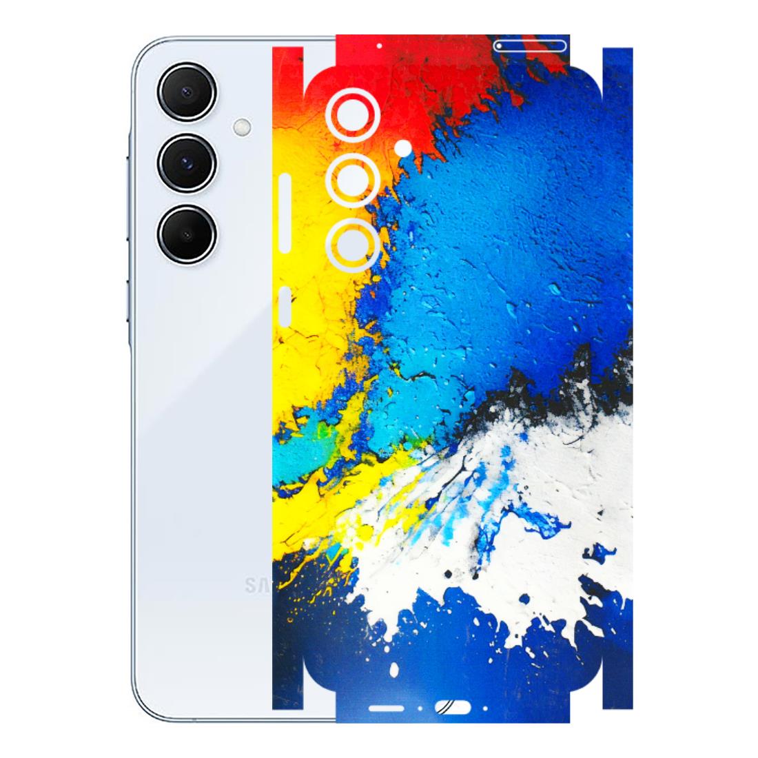 Samsung A/S Series Phone Skins (All Models) - Acrylic Paint Spill - 3D Embossed Finish (L-229) Samsung Galaxy A55 (5G)