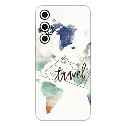 Samsung A/S Series Phone Skins (All Models) - Travel The World - 3D Embossed Finish (L-232) Samsung Galaxy A55 (5G)