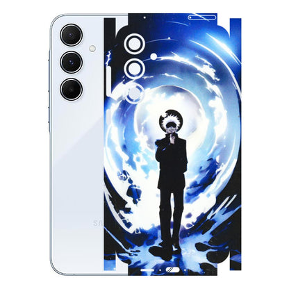 Samsung A/S Series Phone Skins (All Models) - Satoru Gojo Dark Blue - 3D Embossed Finish (L-235) Samsung Galaxy A55 (5G)