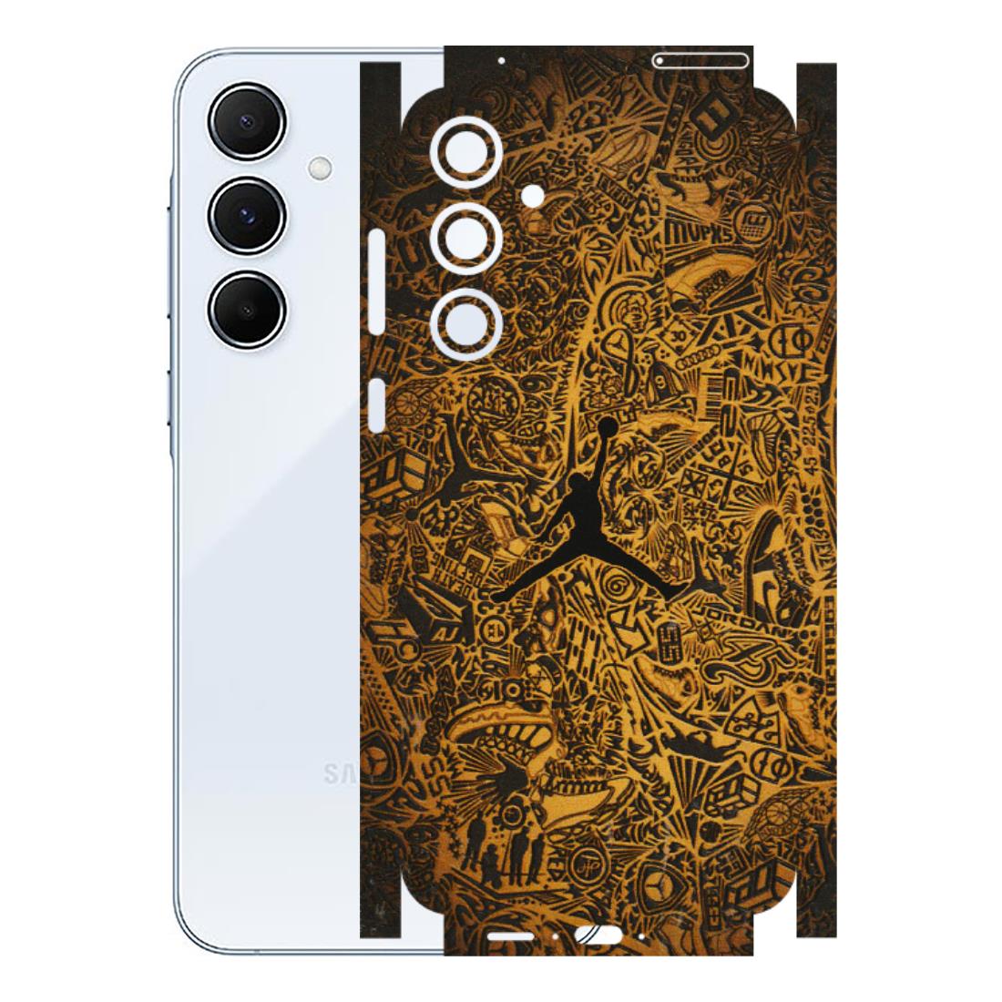 Samsung A/S Series Phone Skins (All Models) - Premium Gold Basketball Player - 3D Embossed Finish (L-236) Samsung Galaxy A55 (5G)
