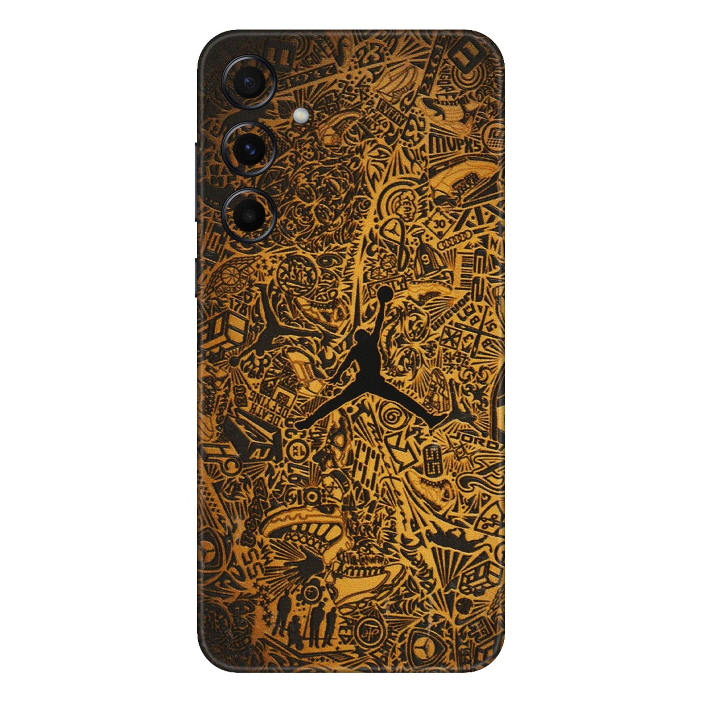 Samsung A/S Series Phone Skins (All Models) - Premium Gold Basketball Player - 3D Embossed Finish (L-236) Samsung Galaxy A55 (5G)