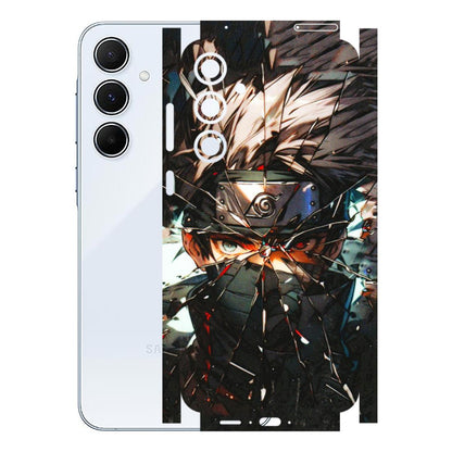 Samsung A/S Series Phone Skins (All Models) - Kakashi Shattered Glass Effect - 3D Embossed Finish (L-237) Samsung Galaxy A55 (5G)