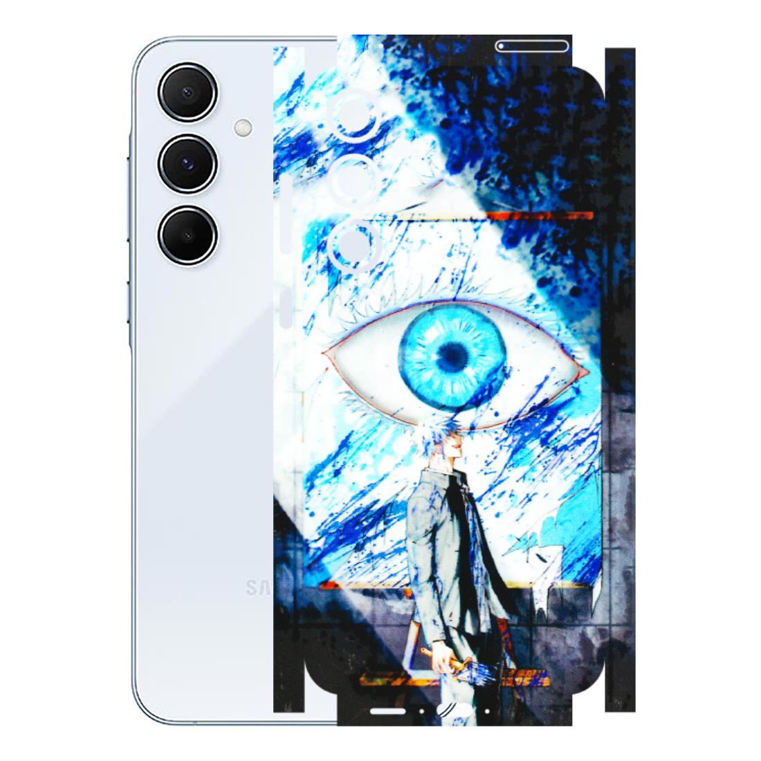 Samsung A/S Series Phone Skins (All Models) - Gojo Satoru evil eye - 3D Embossed Finish (L-239) Samsung Galaxy A55 (5G)