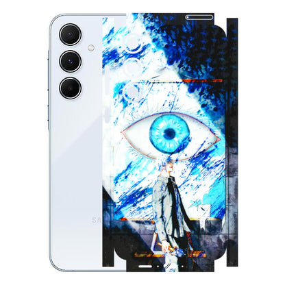 Samsung A/S Series Phone Skins (All Models) - Gojo Satoru evil eye - 3D Embossed Finish (L-239) Samsung Galaxy A55 (5G)